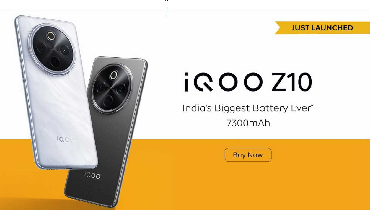 iQOO Z10 5G (Glacier Silver, 12GB RAM, 256GB Stroage) | India's Biggest Ever 7300 mAh Battery | Snapdragon 7s Gen 3 Processor | Brightest Quad Curved AMOLED Display in The Segment