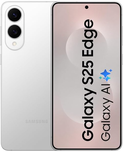 Samsung Galaxy S25 Edge 5G AI Smartphone (Titanium Silver, 12GB RAM, 512GB Storage) | Precision Built with Titanium | Ultra-Sleek and Premium with a 200 MP Camera | Snapdragon 8 Elite for Galaxy