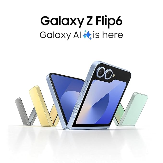Samsung Galaxy Z Flip6 5G AI Smartphone (Mint, 12GB RAM, 256GB Storage) with Other Offers