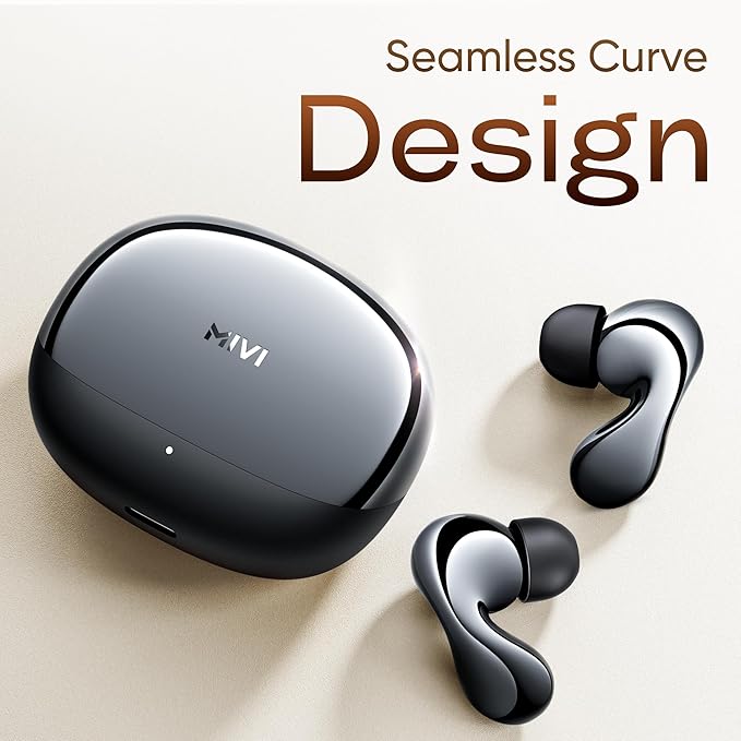 Mivi SuperPods Immersio[Flagship Launch] | Dolby Audio, 3D Soundstage, 60H Battery, AI-ENC Mic, BT 5.4 | Ear Buds Wireless with Deep Bass, Fast Charging, in-Ear Bluetooth Earbuds