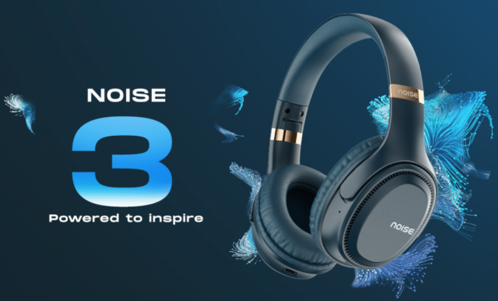 Noise Airwave Max 3 Bluetooth On-Ear Headphones with 70H Playtime, 40mm Driver, Low Latency(up to 45ms),Dual Pairing, BT v5.3 (Midnight Blue)