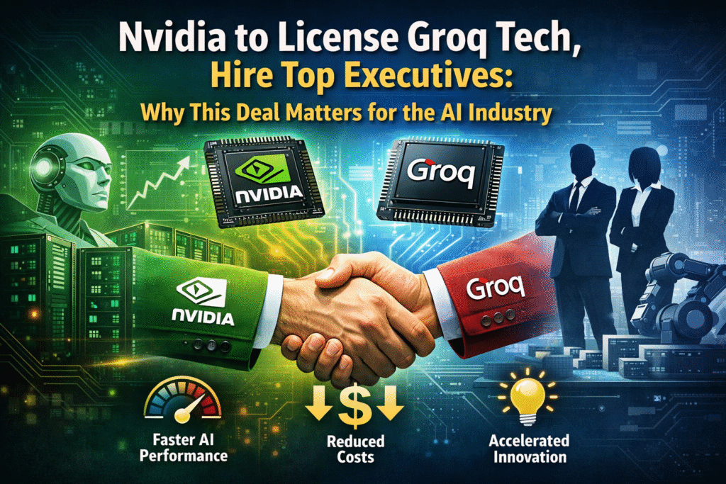 Nvidia to License Groq Tech, Hire Top Executives
