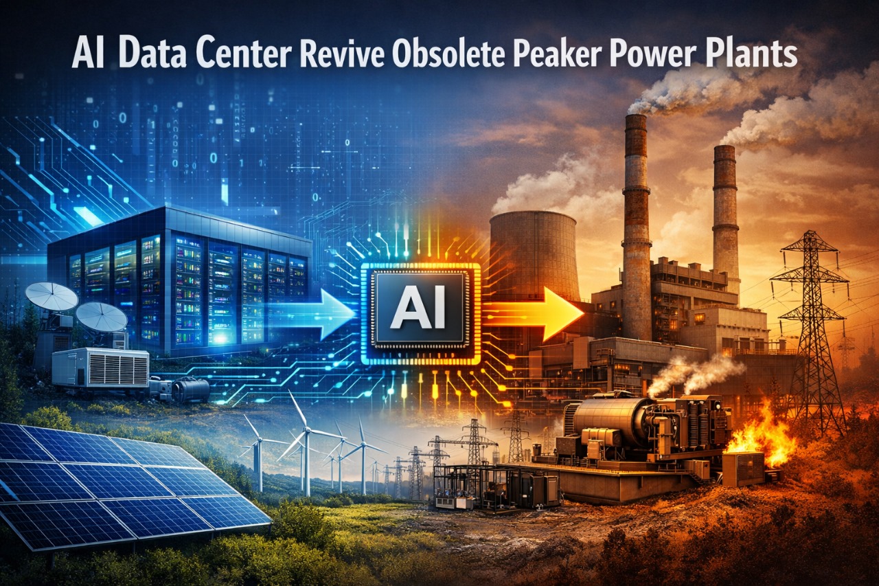 AI Data Center Revive Obsolete Peaker Power Plants