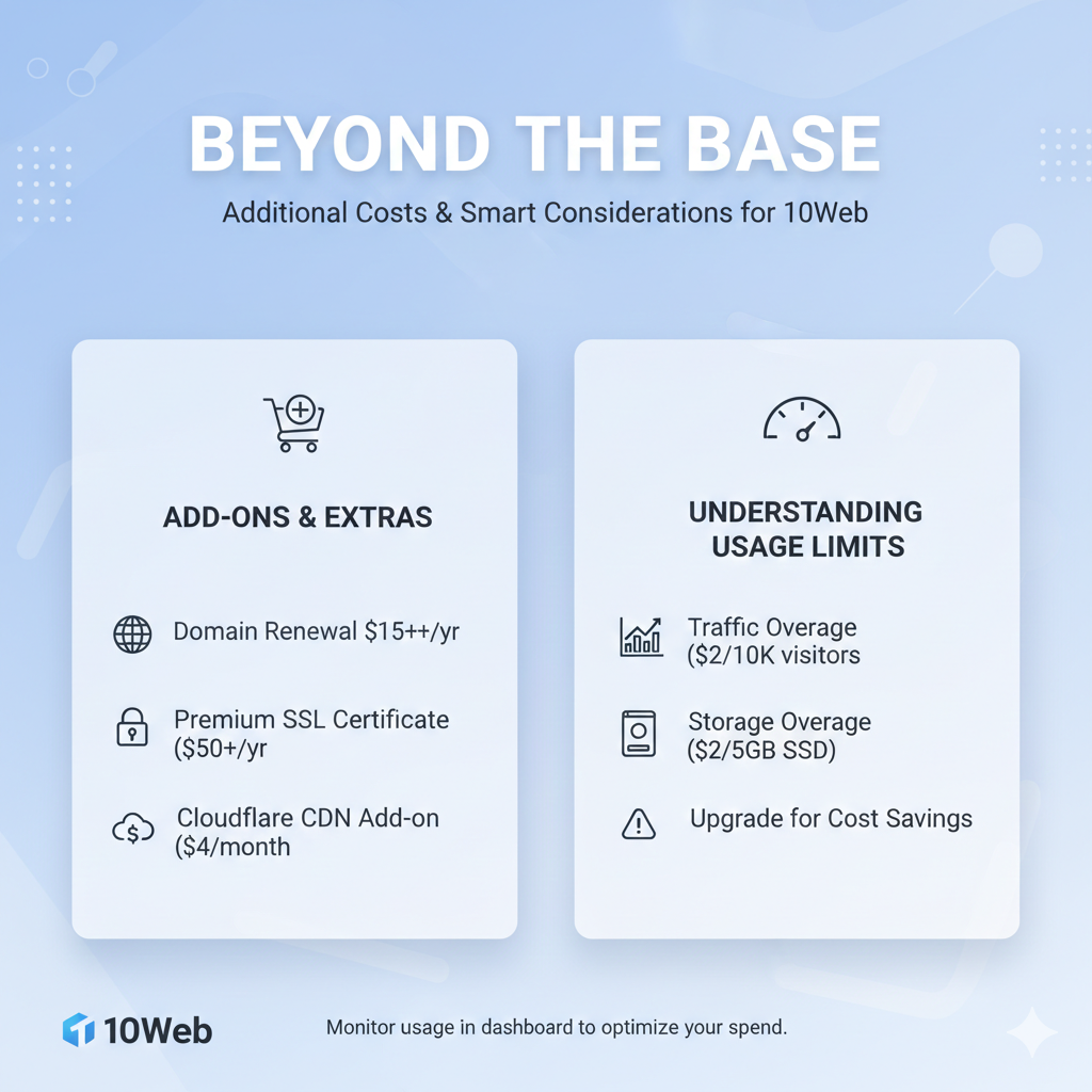 how much does 10Web cost