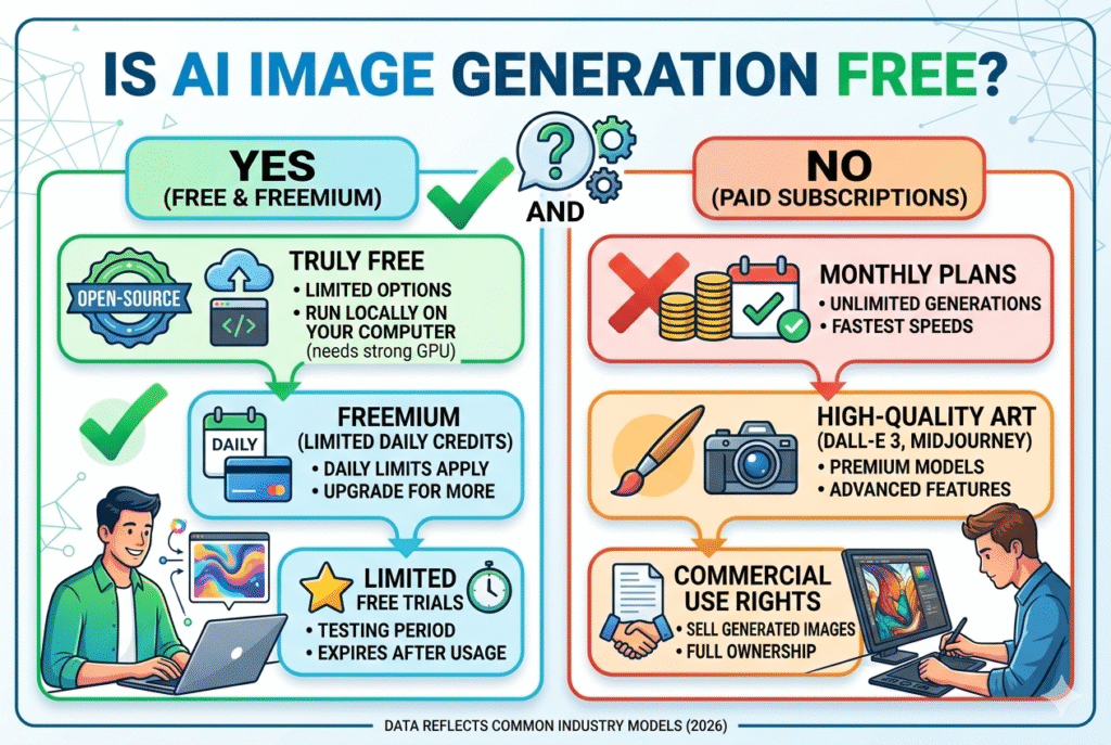  Is AI image generation free