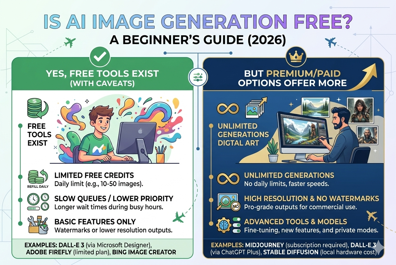 Is AI image generation free