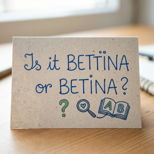 Is it Bettina or Betina