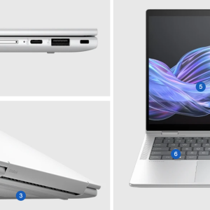 HP EliteBook X Flip G1i 35.6 cm (14") Notebook – Next Gen AI PC, Intel® Core™ Ultra 7, Windows 11 Pro, WUXGA Touch Display, Intel® Arc™ Graphics, 1TB SSD, 32GB LPDDR5x RAM, Spill-Resistant Backlit Keyboard, 5MP Camera, Audio by Poly Studio – Blue